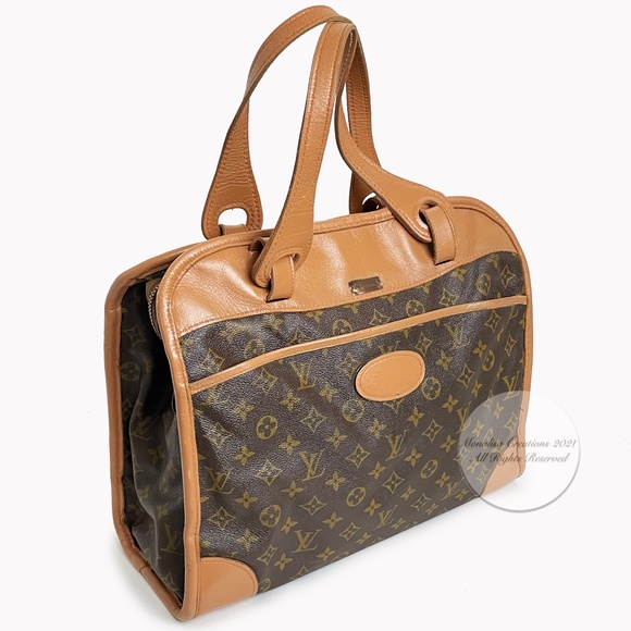 Louis Vuitton Bag Tote Monogram Carry On Diaper Bag French Co Vintage 70s Rare - Picture 3 of 14